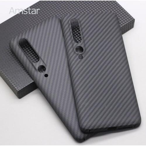 Amstar Genuine Pure Carbon Fiber Cover Case for Xiaomi 10 Pro Ultra-thin Anti-fall Real Carbon Fiber Phone Case for Xiaomi 10