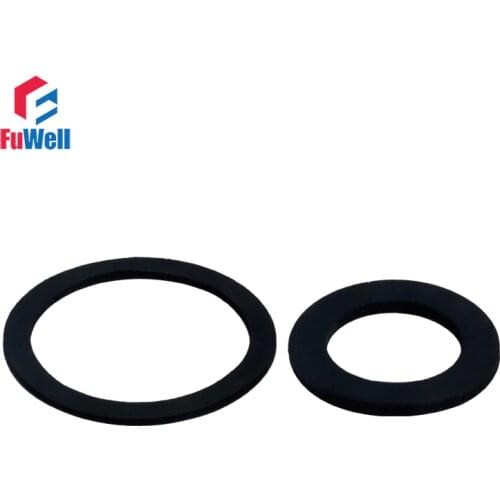 Black Rubber Flat Gasket Ring for Pressure Gauge Sealing Rubber Ring Gasket 2mm Thickness NBR Flat Gasket Ring Washer