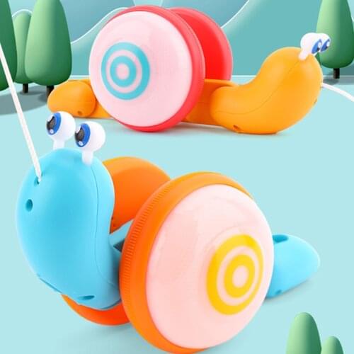 Baby Crawl Toy Children Puzzle Electric Pull Rope Crawling Snail Toy Learn Climb Toys Kid Early Education Luminous Electric Toys