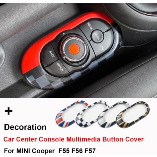 Car Gear Shift Panel Cover Sticker For MINI Cooper S JCW F55 F56 F57 Interior Parts Accessories