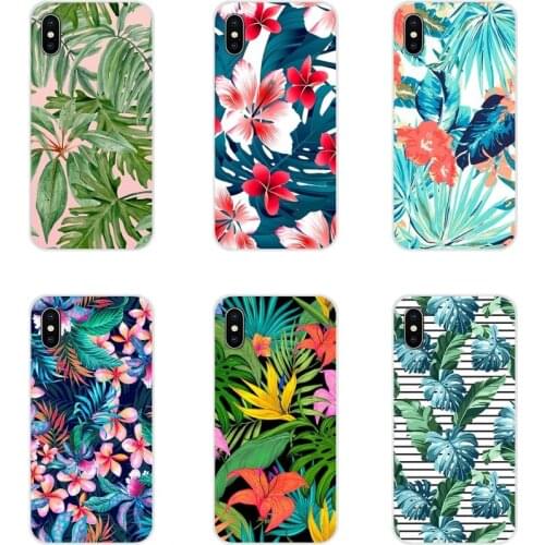 For Samsung Galaxy A3 A5 A7 A9 A8 Star A6 Plus 2018 2015 2016 2017 Tropical plant Banana Tree leaves Flower Accessories Bag Case