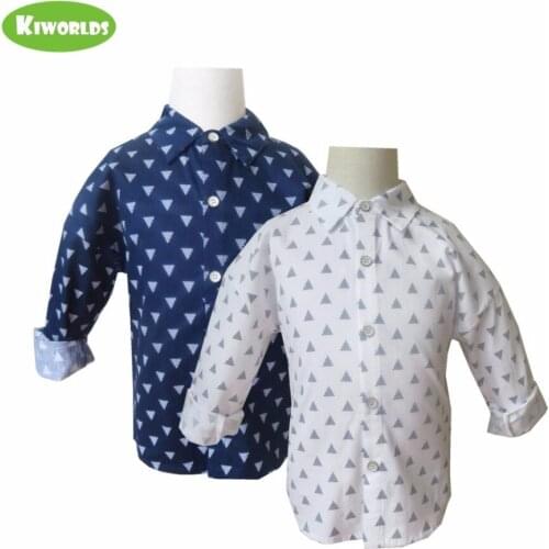 KIWORLDS Long Sleeve Shirts For Boys