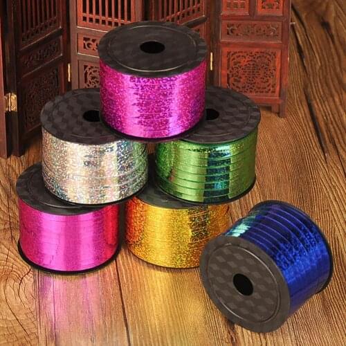 90m Lasers Curling Ribbon For Birthday Party Wedding Event Party Supplies DIY Crafts Gifts Packing Laser Ribbon craft supplies