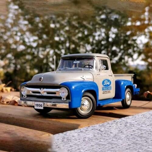 Diecast 1/25 Scale Ford1956 TRACTOR Classic Truck Alloy Car Model Collection Souvenir Ornaments Vehicle Decoration Toy Car