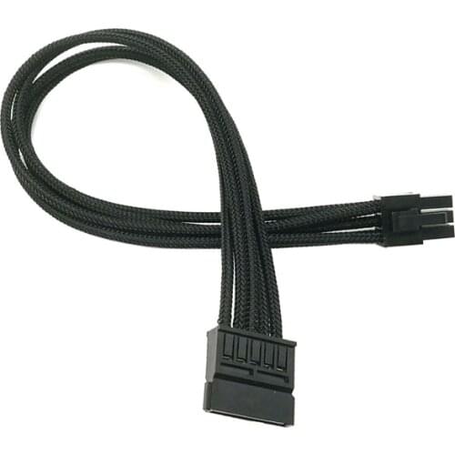Single Sleeved 6Pin to SATA Modular Power Cable for Corsair Type 4