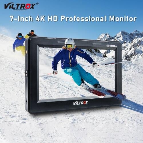 Viltrox DC-70II 7 inch 4K HD LCD HDMI AV IPS Screen Camera Field Monitor LCD Display Video Assist for Canon Sony DSLR Camcorder