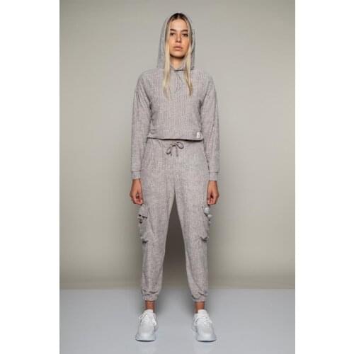 Mach Soft Ribbed Women Tracksuit Set