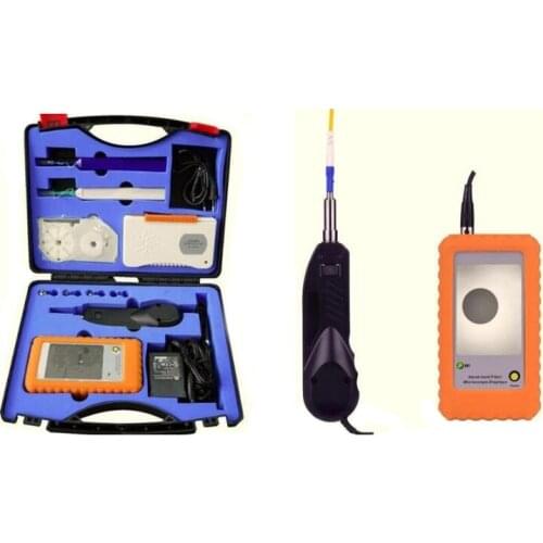 Fiber Check & Cleaning Kits Optic Fiber Inspection Probe Video Microscope Cleaner Pen Cleaner Box
