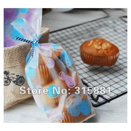 Blue dots Backed Food Packing bag,Open top Snack Packing Bag 200pcs/lot
