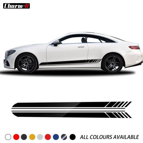 Edition 1 C63 AMG Side Stripes Vinyl Decal Stickers for Mercedes Benz C Class W205 Coupe Sedan W213 E Class Stickers Accessories