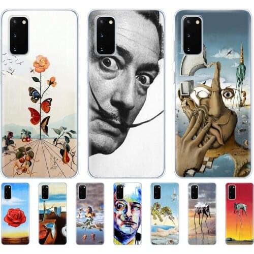 Silicon Case For samsung galaxy S20 PLUS Ultra S10 lite Phone Cover For samsung note 10 plus lite Case Salvador Dali