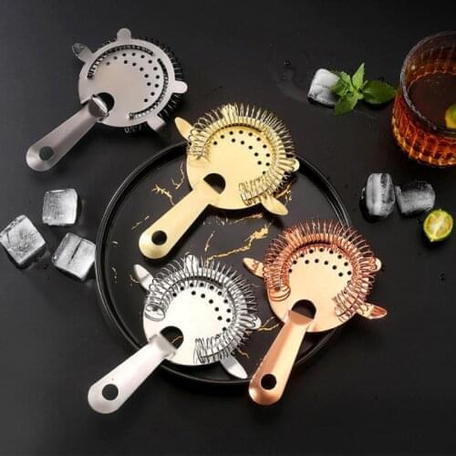 Stainless Steel Cocktail Strainer Ice Filter Bar Strainer Cocktail Shaker Bartender Professional Tool Bar Accessories Barware