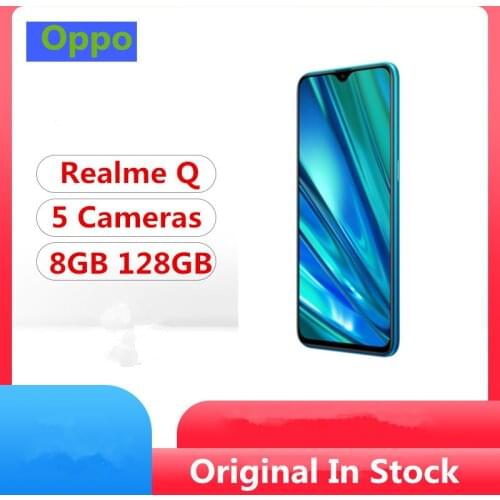 Realme Q Smart Phone Snapdragon 712 Android 9.0 6.3" Full Screen 48.0MP+8.0MP+2.0MP+2.0MP+16.0MP VOOC 3.0 8GB 128GB 3 Slot