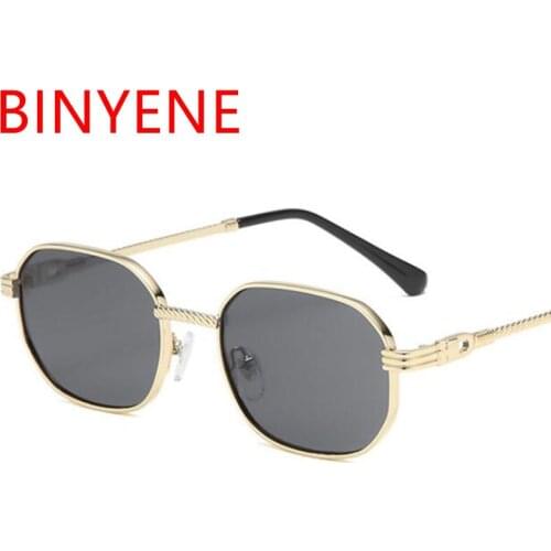 2020 New Sunglasses For Men Metal Square Driving Sun Glasses Male Vintage UV400 gradient SunGlass Shades Eyewear gafas de sol