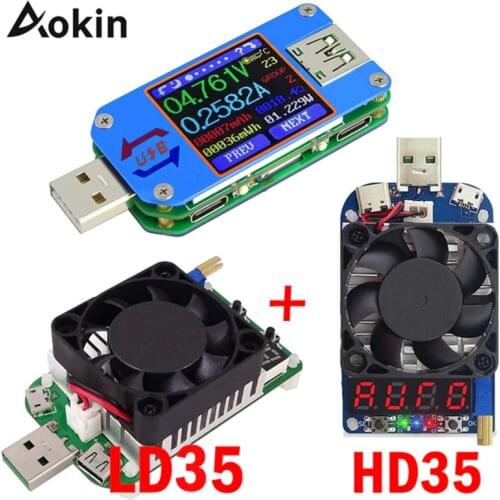UM25 UM25C USB 2.0 Type-C LCD Voltmeter ammeter voltage current meter battery charge measure For APP With 35W LD35 HD35 Load