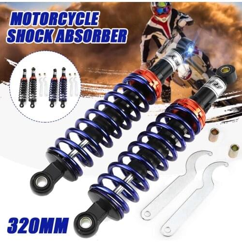 2X 12.5" 280/320mm Universal Air Shock Absorber Rear Suspension For Motorbike Motorcycle ATV For Suzuki For Yamaha