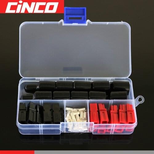 45/30A Power Connector Box Packing 10Pairs 30A PP30 PP45 Plug Red Black PP30 with 10PCS FR PVC Cover Flame Retardant Sleeve