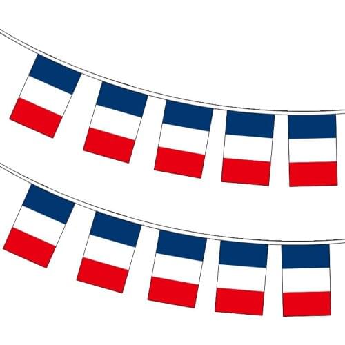 Xvggdg 20pcs/set France bunting flags Pennant String Banner Buntings Festival Party Holiday