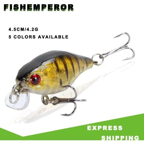 1pcs/lot 45mm 4.2g Swim Fish Fishing Lure Artificial Hard Crank Bait topwater Wobbler Mini Fishing Crankbait lure fishing tackle