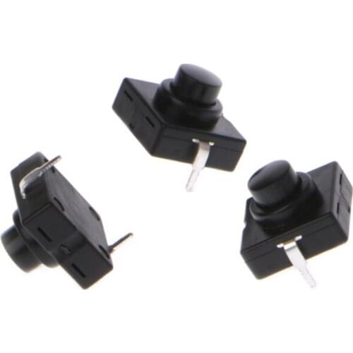 10 Pcs Flashlight Switch Button 1A 30V 2Pin CB-1212-112D Ultra-Thin Medium Feet