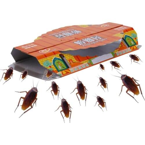 10pcs Capture Device Killing Cockroach House Bait Sticky Board Traps Non Toxic pest control trap pest reject
