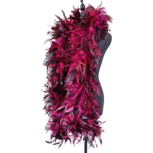 2 Meters 200g Rooster Chicken feather boa Width 20cm Wedding Party Clothing Shawl Cosplay Decorations feathers for Crafts