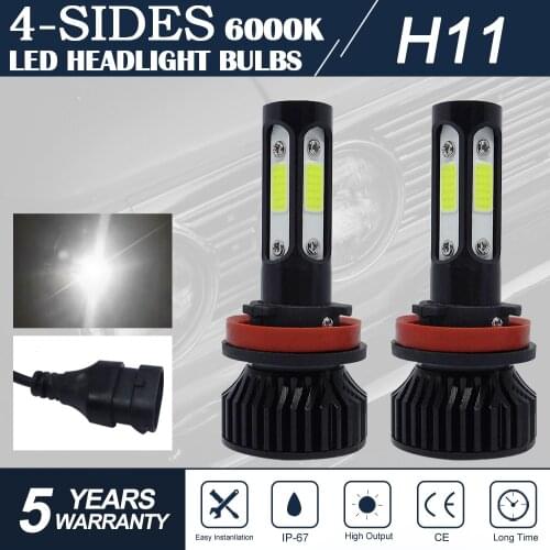 2Pcs H7 H11 H4 H1 H3 H8 H9 9005 9006 HB3 HB4 9012 H13 16000LM Mini Car Headlight Bulbs Turbo Fog Light Bulbs 12V 24V Car Lights