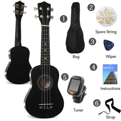 21 inch Ukulele Rosewood Acoustic Nylon 4 Strings ukelele Bass Guitar Musical Instrument for beginners or Basic Players укулеле