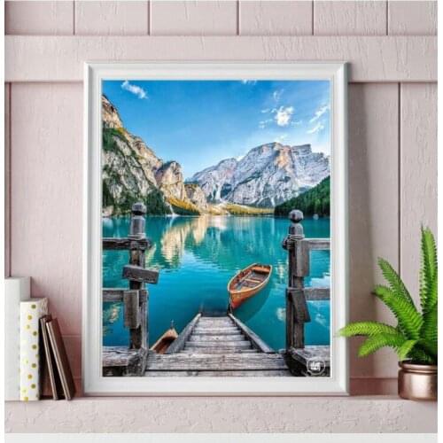 5D round diamond painting embroidery landscape rhinestone cross stitch kit mosaic Paris crafts home decorations