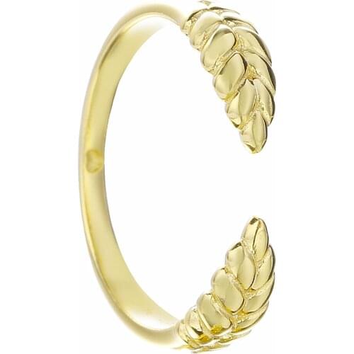 Ajax 925 Sterling Silver Ladies Party Malt Ring Female European And American Gold Color Anniversary Gift Fashion Jewelry