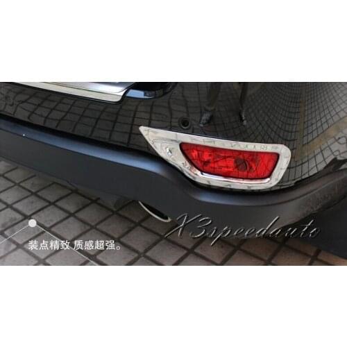 Free Shipping Chromed Rear Tail Fog Light Cover Trim For Jeep Grand Cherokee 2014-2019