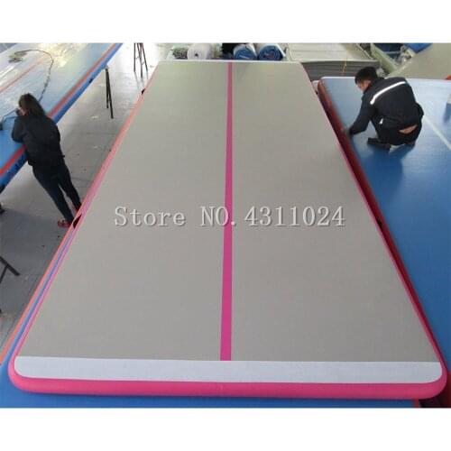 Free Shipping Air Track Mat for Gymnastics 4x1x0.1m Airtrack Tumbling Home Set Inclined Air Beam Yoga Mat with Pump