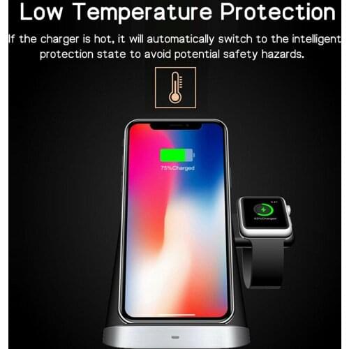 3 in 1 Wireless Charger Multifunctional Fast Charging Dock Stand for Mobile ND998