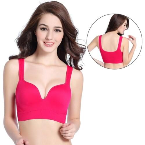Seamless 3D Sports Bra Wireless Push Up Shocking Proof Sport Lingerie Top Underwear 10008