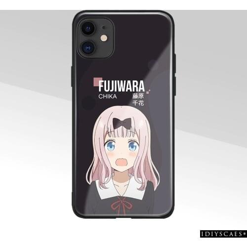 Chika Fujiwara anime Tempered Glass Soft Silicone Phone Case For iPhone SE 6s 7 8 Plus X XR XS 11 Pro Max Cover Shell