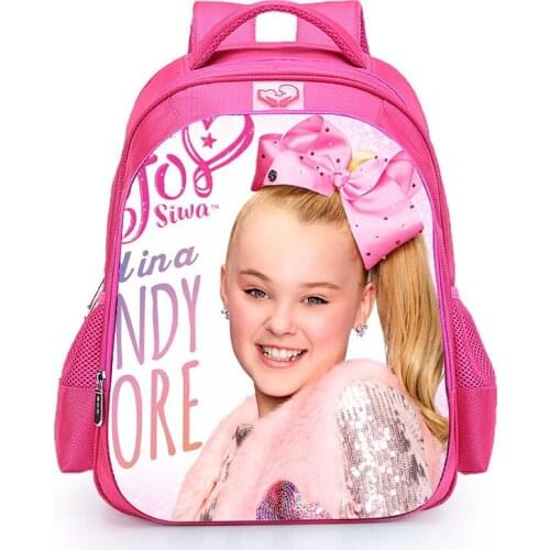Jojo Siwa Children Schoolbag for Girls Pop Start Printing School Bags Children Daily Backpack Mochilas Infantil Menina