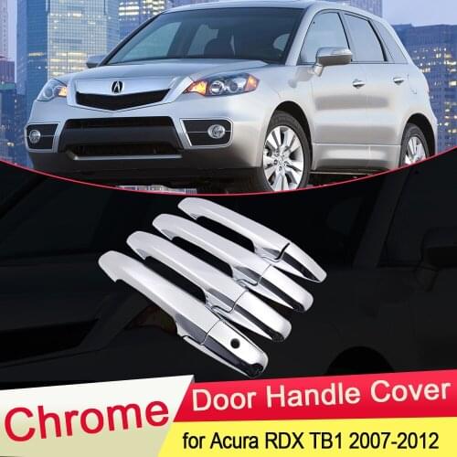 For Acura RDX TB1 2007 2008 2009 2010 2011 2012 Chrome Door Handle Cover Trim Catch Car Cap Stickers parts Accessories Garnish