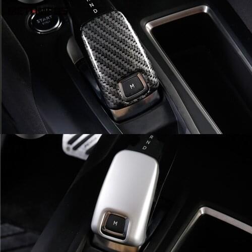 For Peugeot 3008 GT 2017 2018 2019 2020 Carbon Fiber Gear Shift Cover Trim Decoration Frame Interior Accessories Car Styling