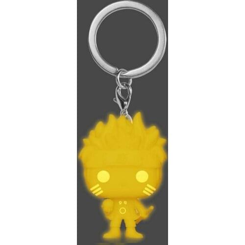 Pop Action Japan Anime Naruto SIX PATH KAKASHI Exclusive Action Toy Figures Keychain Glow in The Dark Pocket Toy Best Gift
