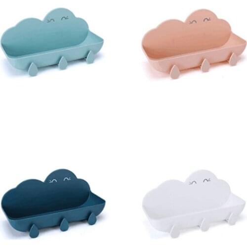 HOT-Portable Bathroom Storage Rack Draining Design Space Saving Separable Storage Box Plastic Rack for Home Storage