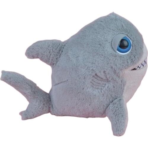 25cm Grey Color Big Eyes Shark Fish Stuffed Plush Toy Soft Doll SEA Animals Girls Baby Kids Birthday Gift