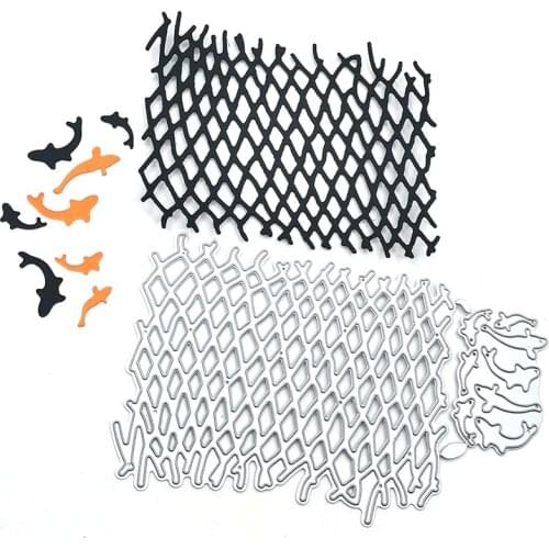 Julyarts Net And Fish Metal Cutting Dies New 2020 Scrapbook Album for Card Making Metal Cutting Dies Scrapbooking Craft Dies