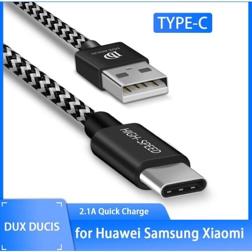 Micro USB Type C Cable for Huawei Samsung 2.1A Quick Charge 0.25/1/2/3M Fast Charging Wire for Xiaomi Nylon Type C Data Cable