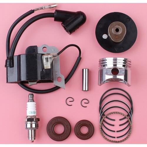 Ignition Coil 35mm Piston Camshaft Pulley Oil Seal Spark Plug Kit For Honda GX25 GX 25 25cc 4 Stroke Lawn Mower Spare Part