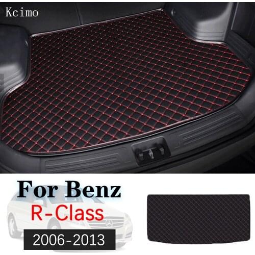 Leather Car Trunk Mat For Mercedes-Benz R-Class 2006-2013 Trunk Boot Mat Benz W251 Cargo Liner Tray Slip Benz R Class Cover Pad