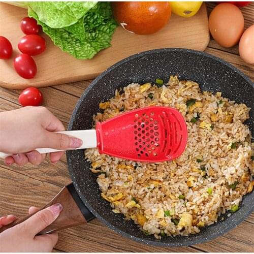 Grinding Mashed Colander Multifunctional Draining Spoon Household Potato Cooking Vegetable Shovel Kitchen Gadget