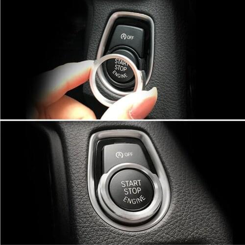 Car Interior Stickers Engine Start Stop Decoration Ring For Bmw 4 3 2 1 Series F30 F20 F32 Mini Cooper Styling Accessories
