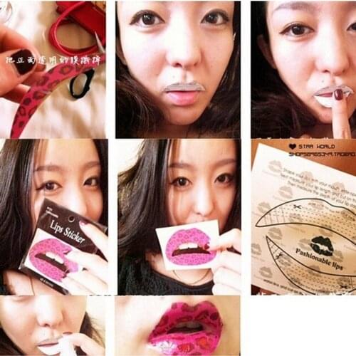New Vivid 3D Tattoo Red Lip Art Transfers Lady Party Fancy Dress Up Beauty Tattoo Sticker Men Women Body Art Fake Tattoo