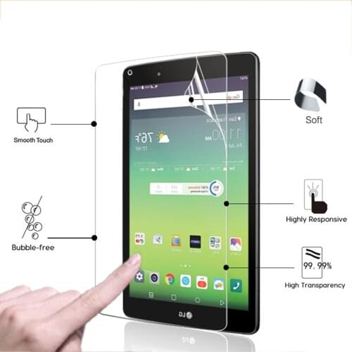 Front High Clear Glossy screen protector film For LG G PAD 3 V525 8.0" tablet pc HD lcd screen protective films + cleaning cloth