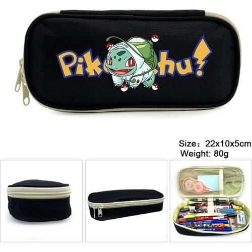 Pokemon Pikachu Cartoon Print Simple Stationery Box Stationery Anime School Supplies Back To School